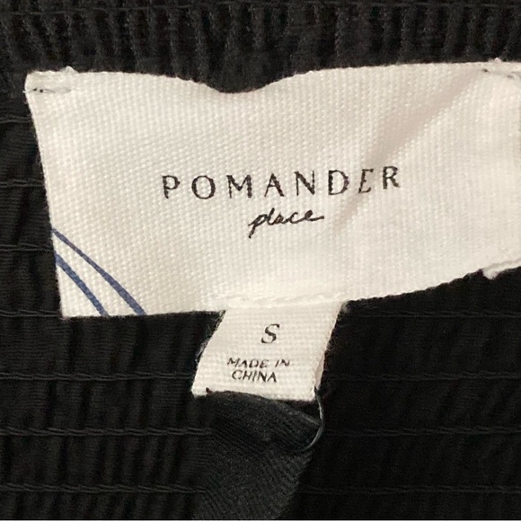 Pomander Place Maeve Tiered Tube Top Blouse-Black-Womens S-Formal-Sexy-Party-NEW - Picture 4 of 8